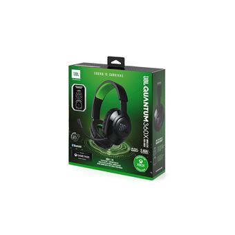 Casque gaming sans fil Bluetooth JBL Quantum 360 X pour Xbox Noir et Vert