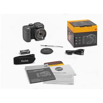 Kodak AZ255 Noir• 25X Optical Zoom• 1080p Full HD Video• 16MP• 24mm Wide Angle• OIS (Optical Image Stabilization)• 3'' LCD (460K Pixels)• AA Battery''