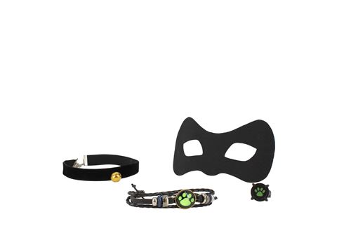 Coffret masque et bijoux KD Fashion Miraculous Chat Noir - Bijou de  déguisement