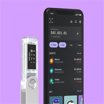 Cryptowallet Ledger Nano S Plus Blanc glace