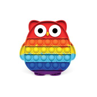 Jeu junior Yoghi Push Bubble Pop It Hibou Arc-en-ciel