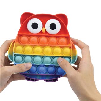 Jeu junior Yoghi Push Bubble Pop It Hibou Arc-en-ciel