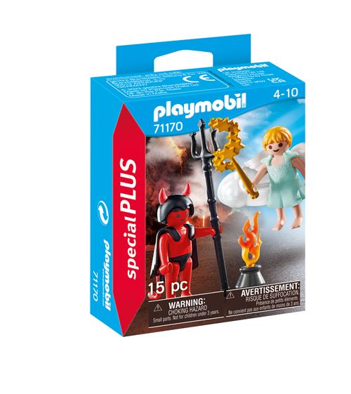 Acheter Playmobil Special Plus 71170 Ange et démon État correct - 18,35 € Playmobil Special Plus 71170 Ange et démon État correct - Playmobil reconditionné disponible sur Fnac