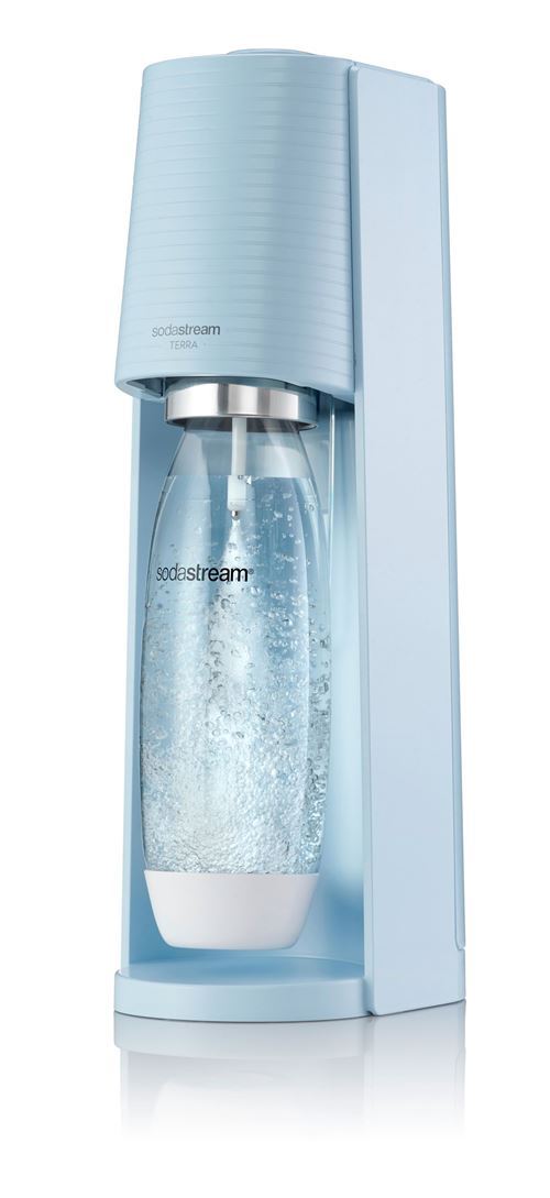 Pack Machine à soda et eau gazeuse Sodastream Terra Bleu avec 1 cylindre