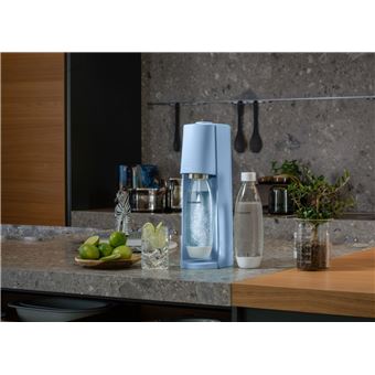 Pack Machine à soda et eau gazeuse Sodastream Terra Bleu avec 1 cylindre