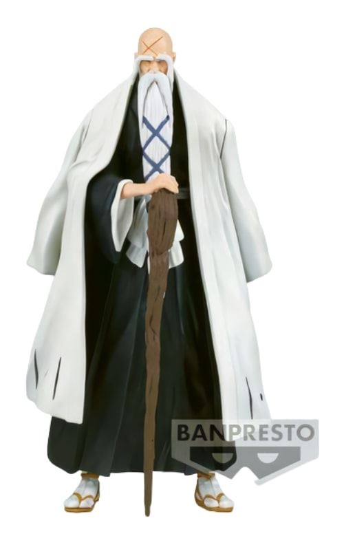 Figurine de collection Banpresto Bleach Solid and Souls Shigekuni Yamamotogenryusai