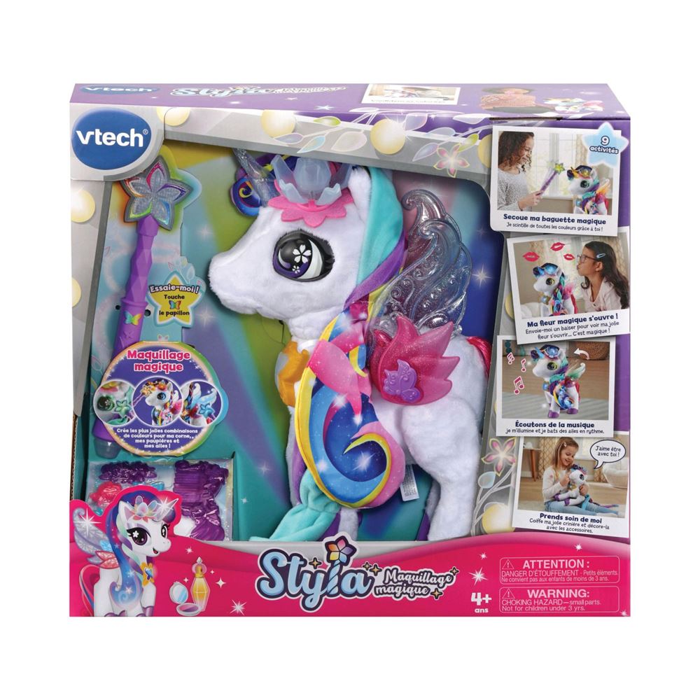 Ma licorne maquillage magique Vtech Styla - Peluche interactive
