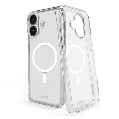 Coque SBS pour iPhone 16 compatible MagSafe Transparent