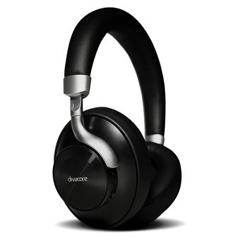 Casque audio sans fil Bluetooth Divacore Addict avec réduction de bruit adaptative Noir