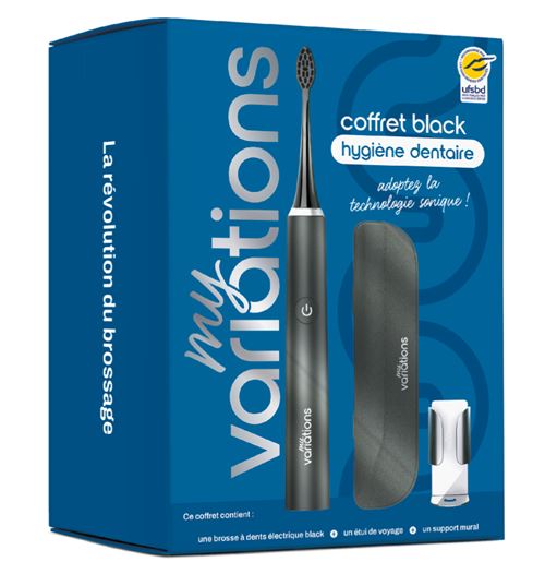 Brosse À Dents Électrique My Variations Coffret Adulte Noir