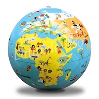 Pays et villes du monde 42 cm - Globe Terrestre Gonflable - Jeu Educatif