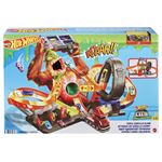 Attaque du Gorille Géant Hot Wheels avec 1 voiture incluse