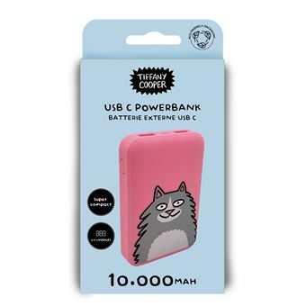 Batterie externe Tiffany cooper 10.000 mAh Rose et Gris