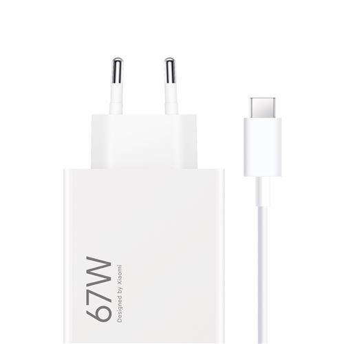 Chargeur Xiaomi HyperCharge Combo USB Type A 67 W Blanc