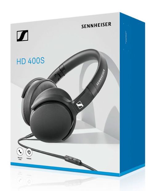 Sennheiser HD 400S - Casque Circum-auriculaire Avec Micro Et Télécommande - Noir - Pliable
