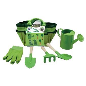 Maisons de jardin Planète Plante MGM Sac en tissu avec Set jardinage 6 pièces Vert