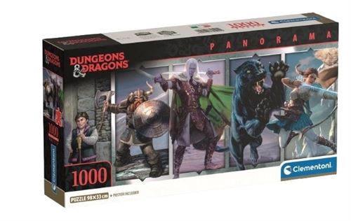 Puzzle compact 1000 pièces Clementoni Panorama Donjons et Dragons