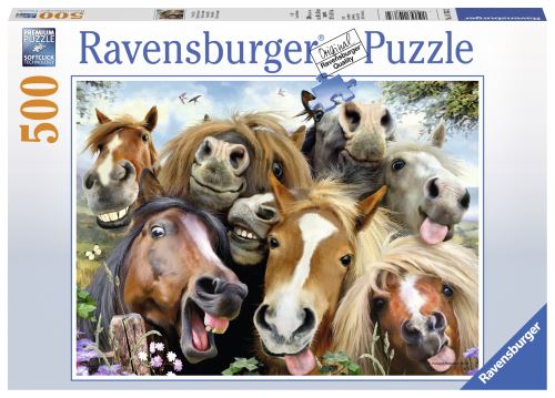 Puzzle Ravensburger Selfie de chevaux