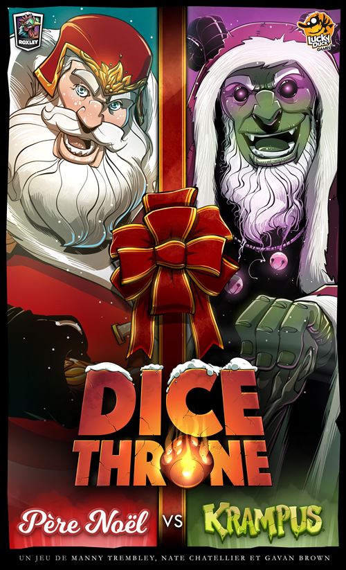 Jeu De Stratégie Lucky Duck Games Dice Throne Père Noël Vs Krampus