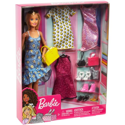 Poupee Barbie et ses 4 tenues Poupee a la Fnac