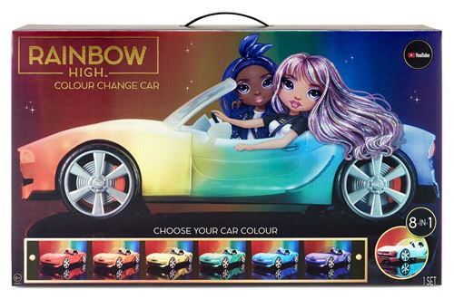 Voiture Cabriolet Rainbow High Color Change
