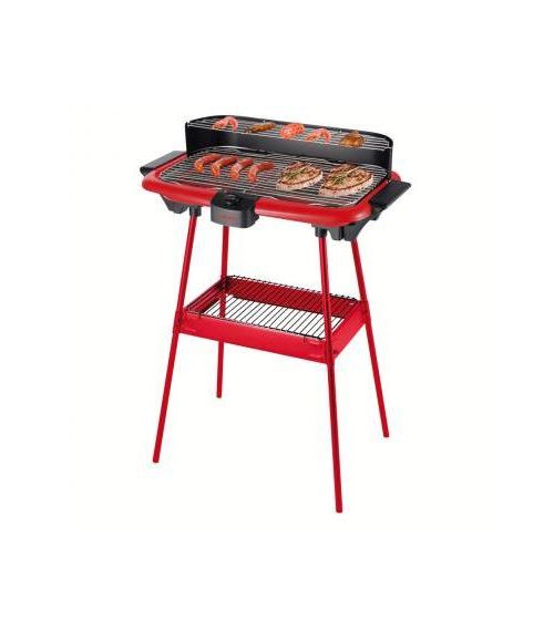 Barbecue électrique sur pieds Livoo DOM297R 2000 W Rouge et Noir