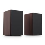 Haut-parleurs stéréo sans fil Bluetooth Urban Factory Boomee Wood BTS20UF Noir et noisette