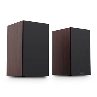 Haut-parleurs stéréo sans fil Bluetooth Urban Factory Boomee Wood BTS20UF Noir et noisette