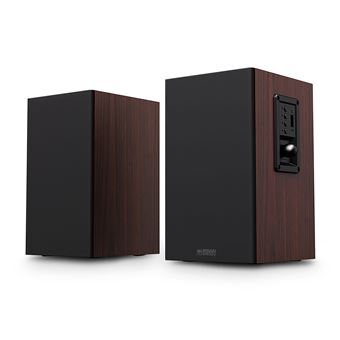 Haut-parleurs stéréo sans fil Bluetooth Urban Factory Boomee Wood BTS20UF Noir et noisette