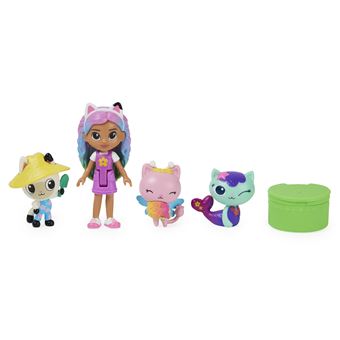 Coffret Figurines Gabby Et La Maison Magique - 4 Personnages + Accessoire - Jouet 3 Ans