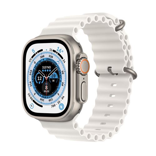 Acheter Apple Watch Ultra + Cellular, boîtier Titane 49mm avec Bracelet Océan Blanc État correct - 453,57 € Apple Watch Ultra + Cellular, boîtier Titane 49mm avec Bracelet Océan Blanc État correct - Apple reconditionné disponible sur Fnac