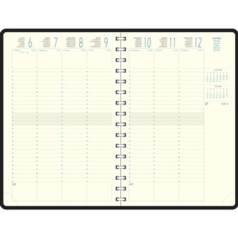 Agenda civil semainier de bureau Exacompta Eurotime 24S Denim 16 x 24 cm Janvier à Décembre 2024