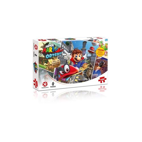 6€02 sur Puzzle 500 pièces Winning Moves Super Mario Odyssey World