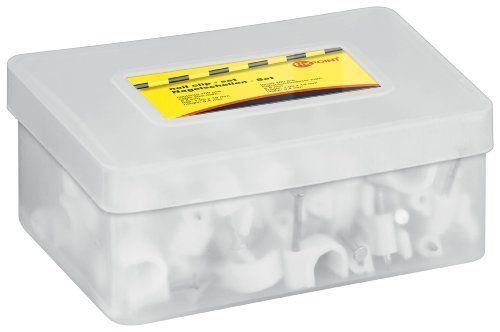 Wentronic Blanc Attache De Câble 8,0 Mm 100 Pièces