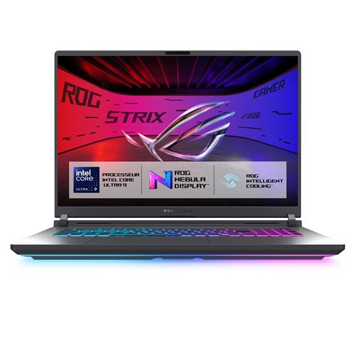 PC Portable Gaming Asus ROG STRIX-G18-G815LR-S9099W 18 2.5K 240 Hz Intel® Core Ultra™ 9 32 Go RAM 1 To SSD Nvidia GeForce RTX 5070 Ti Gris éclipse