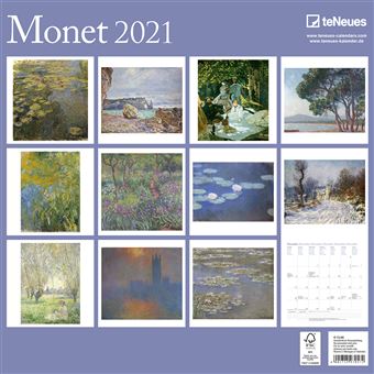Calendrier TeNeues Monet 2021 30 x 30 cm
