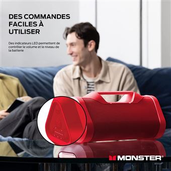 Enceinte sans fil Bluetooth Monster Cable Monster Blaster V3.0 Rouge