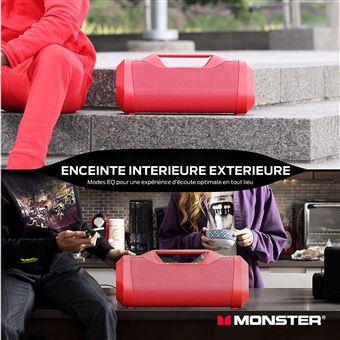 Enceinte sans fil Bluetooth Monster Cable Monster Blaster V3.0 Rouge