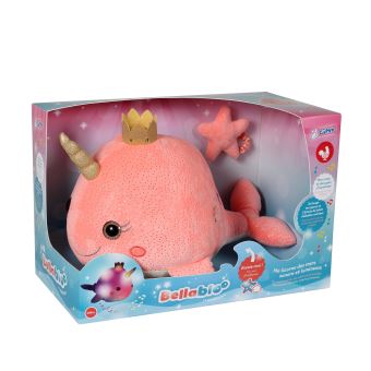 Peluche Gipsy Bellabloo Le Narval Musical Et Lumineux 35 Cm Animal En Peluche Achat Prix Fnac