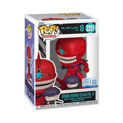 Figurine Funko Pop & Buddy KNo8 Hoshina & Kaiju No10 Exclusivité Fnac - vue 1