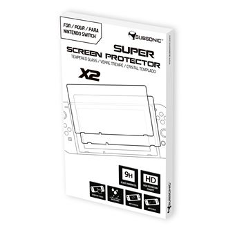 Pack de 2 protections d'écran Subsonic pour Nintendo Switch Transparent