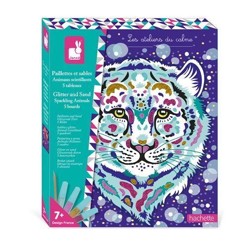 Jeu créatif Paillettes et Sables Animaux Scintillants Hachette