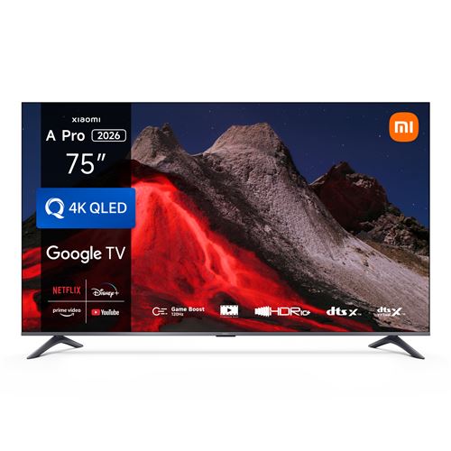 TV QLED Xiaomi A Pro 75 189 cm 4K UHD 2026 Gris anthracite