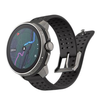 Suunto Smartwatch Race 36 mm Titanium Charcoal met Siliconen bandje Zwart -  Montre connectée