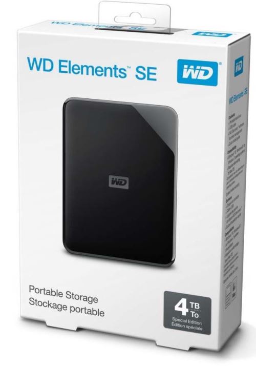 WD Elements SE WDBJRT0040BBK - Disque dur - 4 To - externe (portable) - USB  3.0 - Disques durs externes - Achat & prix