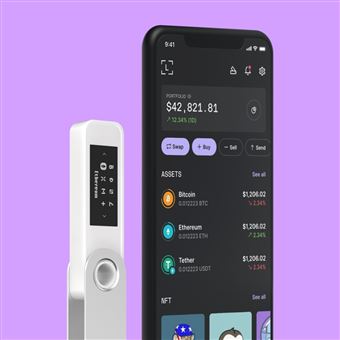 Cryptowallet Ledger Nano S Plus Blanc mystique