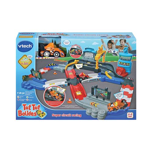 Vtech Multicolore Circuit Et Véhicule Tut Tut Bolides Super Circuit Racing