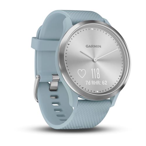 Montre connectée hybride Garmin Vivomove HR Argent avec Bracelet