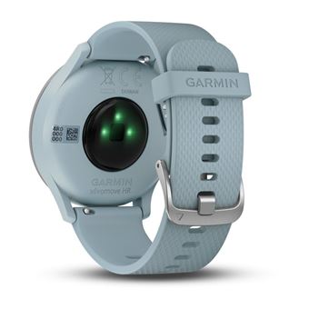 Montre connectee hybride Garmin Vivomove HR Argent avec Bracelet Bleu Taille S et M Montre connectee Achat prix fnac