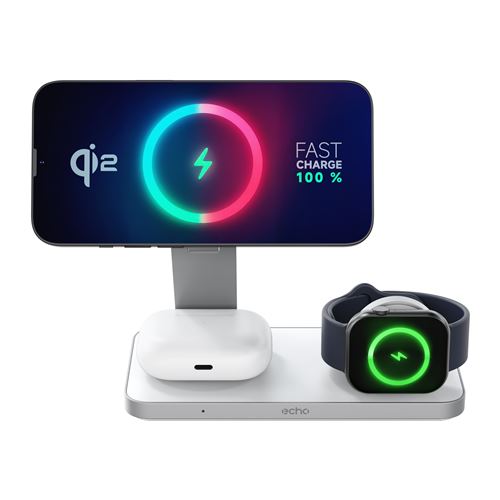 Station De Recharge Magnétique Pour Thomson Friendly TH101 – Charge Rapide Avec Câble USB (Type C Et Micro USB)